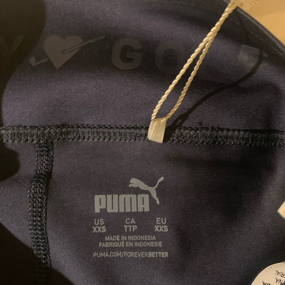 New Puma Women's XXS PWRSHAPE Solid Golf Tennis Skirt Skort Navy Blazer UPF 50+ - Picture 5 of 5